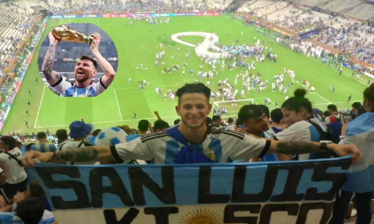 Con una “avivada criolla”, un joven de San Luis vio la final del Mundial Qatar 2022 ¡Gratis!