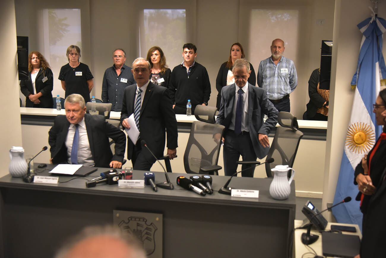 Momentos de la lectura de la sentencia por el crimen de Valentino Blas Correas. (Facundo Luque / La Voz)