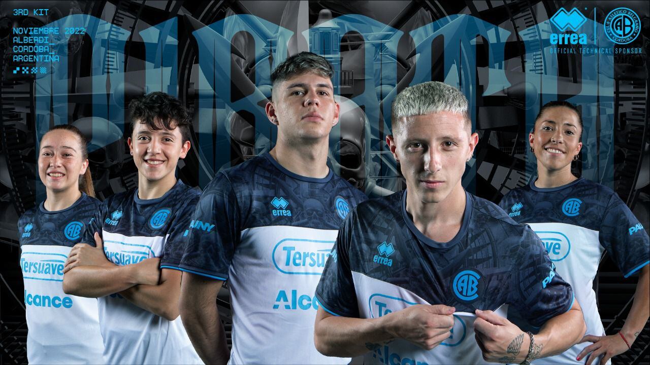 La nueva camiseta del Pirata (Prensa Belgrano)