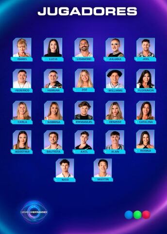 Los 22 participantes iniciales de Gran Hermano 2024.