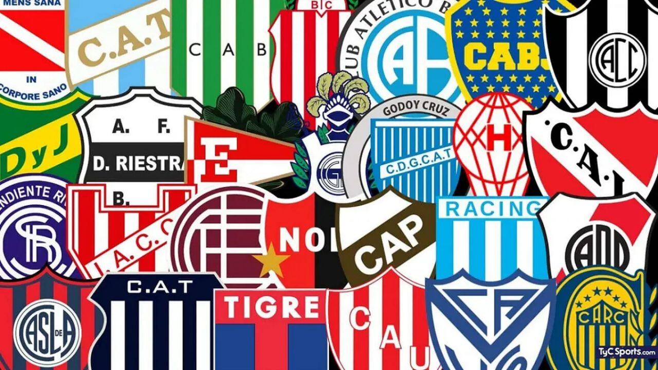 Equipos del fútbol argentino.