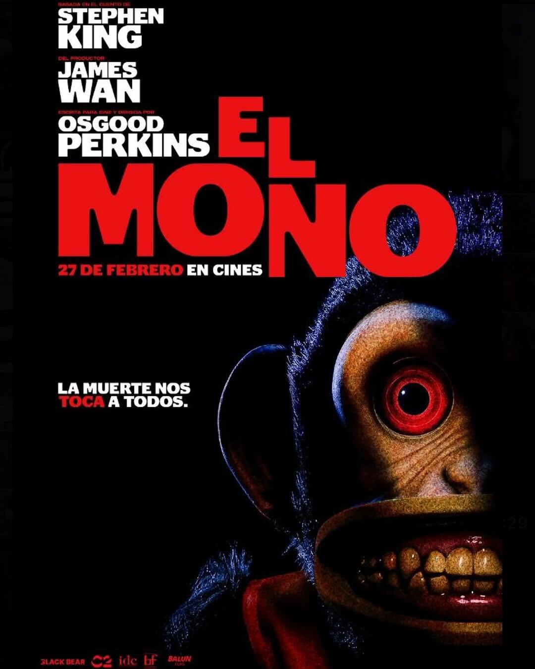 Poster oficial de El Mono, la nueva adaptación de Stephen King