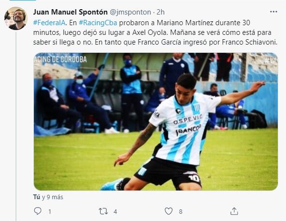 El Nano Martínez quiere estar este domingo ante Chaco For Ever.