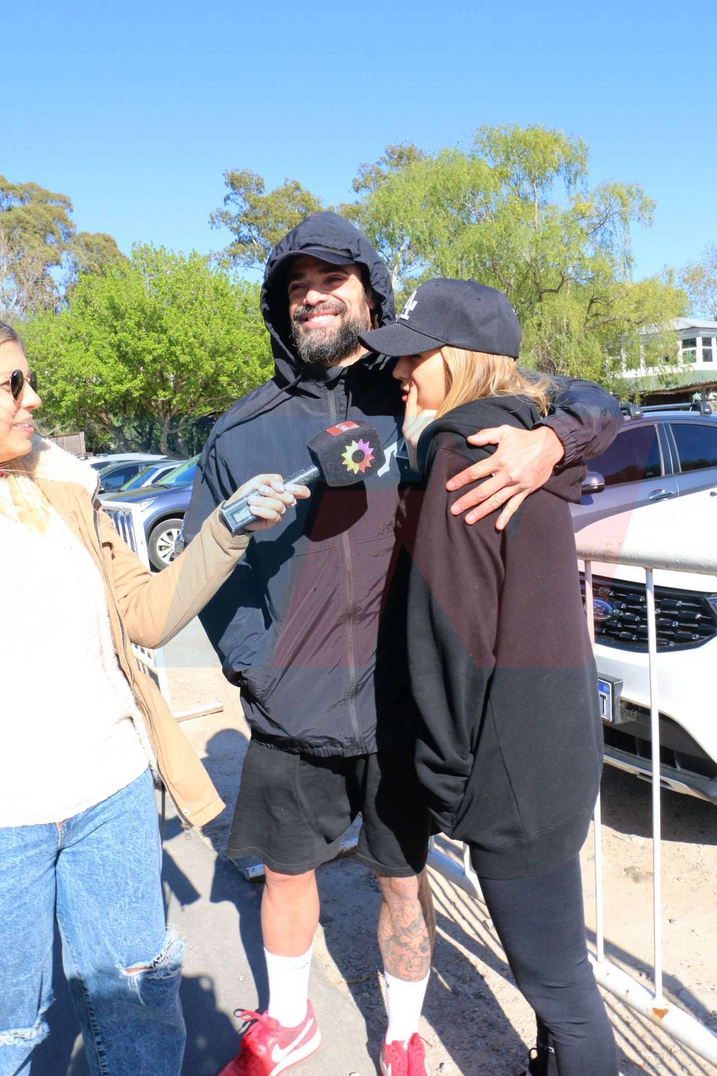 Luciano Castro y Flor Vigna fueron captados por las cámaras.