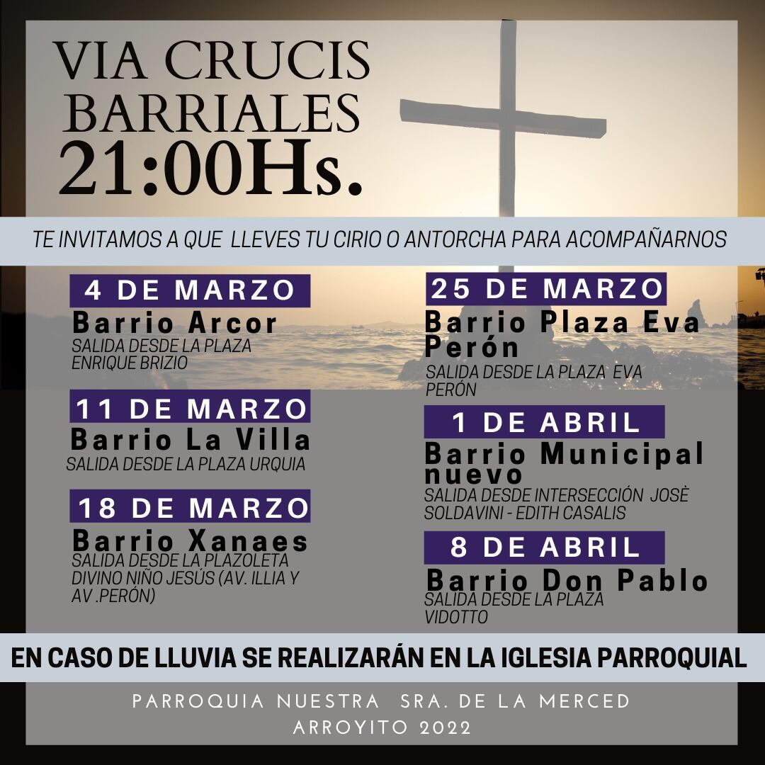 Via Crucis Barrial en Arroyito