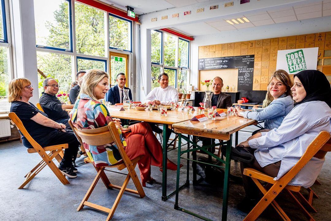 La reina Máxima de Holanda estuvo en Rotterdam.