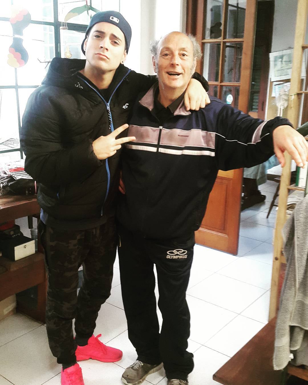 Coscu y su papá