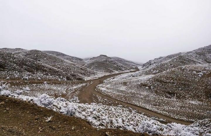 La reserva Villavicencio cubierta de nieve.