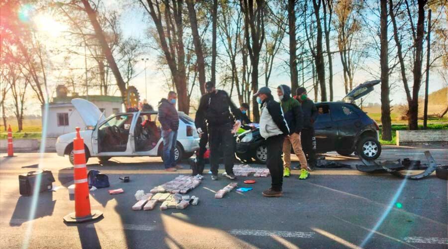 Los vehículos iban de Buenos Aires a Neuquén 