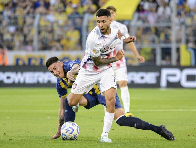 Nahuel Bustos, ex Talleres, en San Lorenzo. (Prensa San Lorenzo).