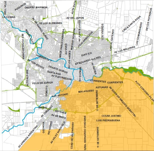 Mapa de Aguas Cordobesas