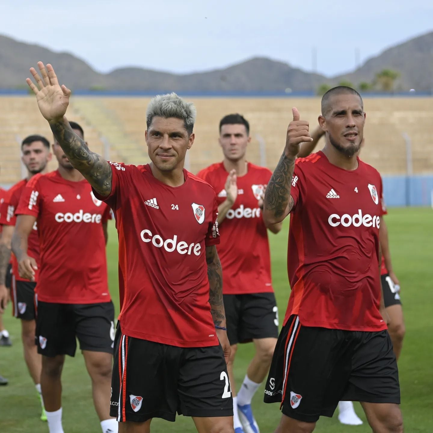 Pretemporada de River en San Luis. Estadio Juan Gilberto Funes.