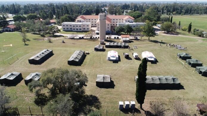 Provincia instaló "Hospitales de Campaña" en La Falda y La Calera.