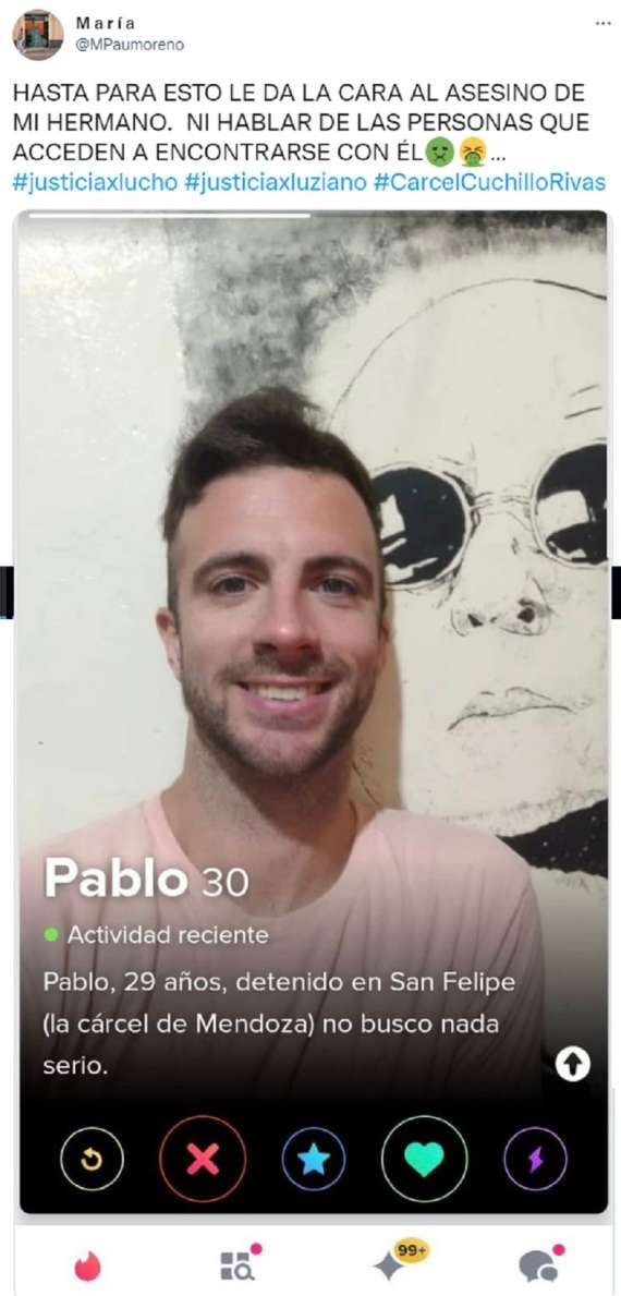 Pablo Rivas Stewart acusado de homicidio pidió contactos con mujeres en Tinder.