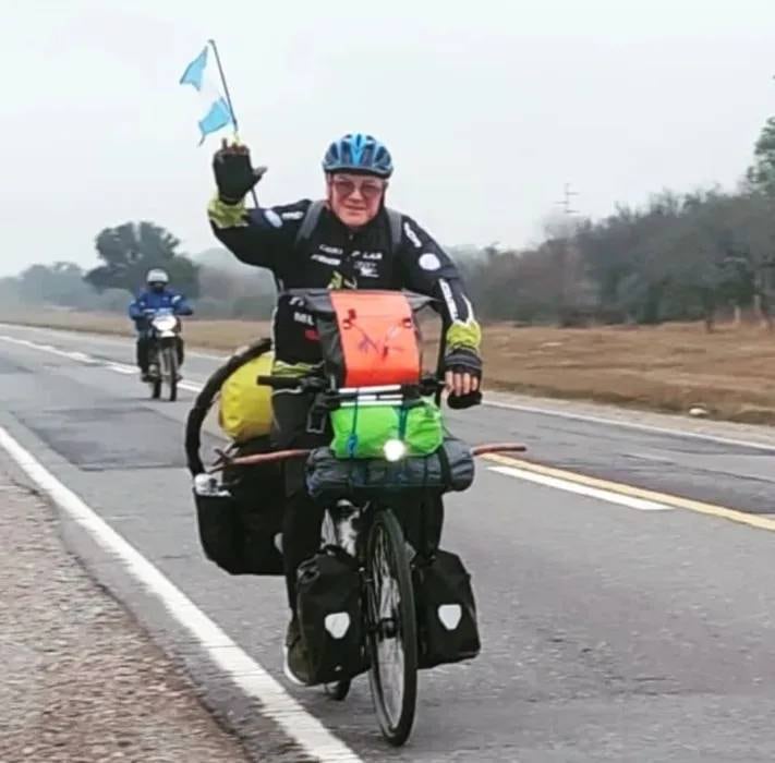 El pampeano perseveró hasta recorrer los 5.080 km de la ruta 40.