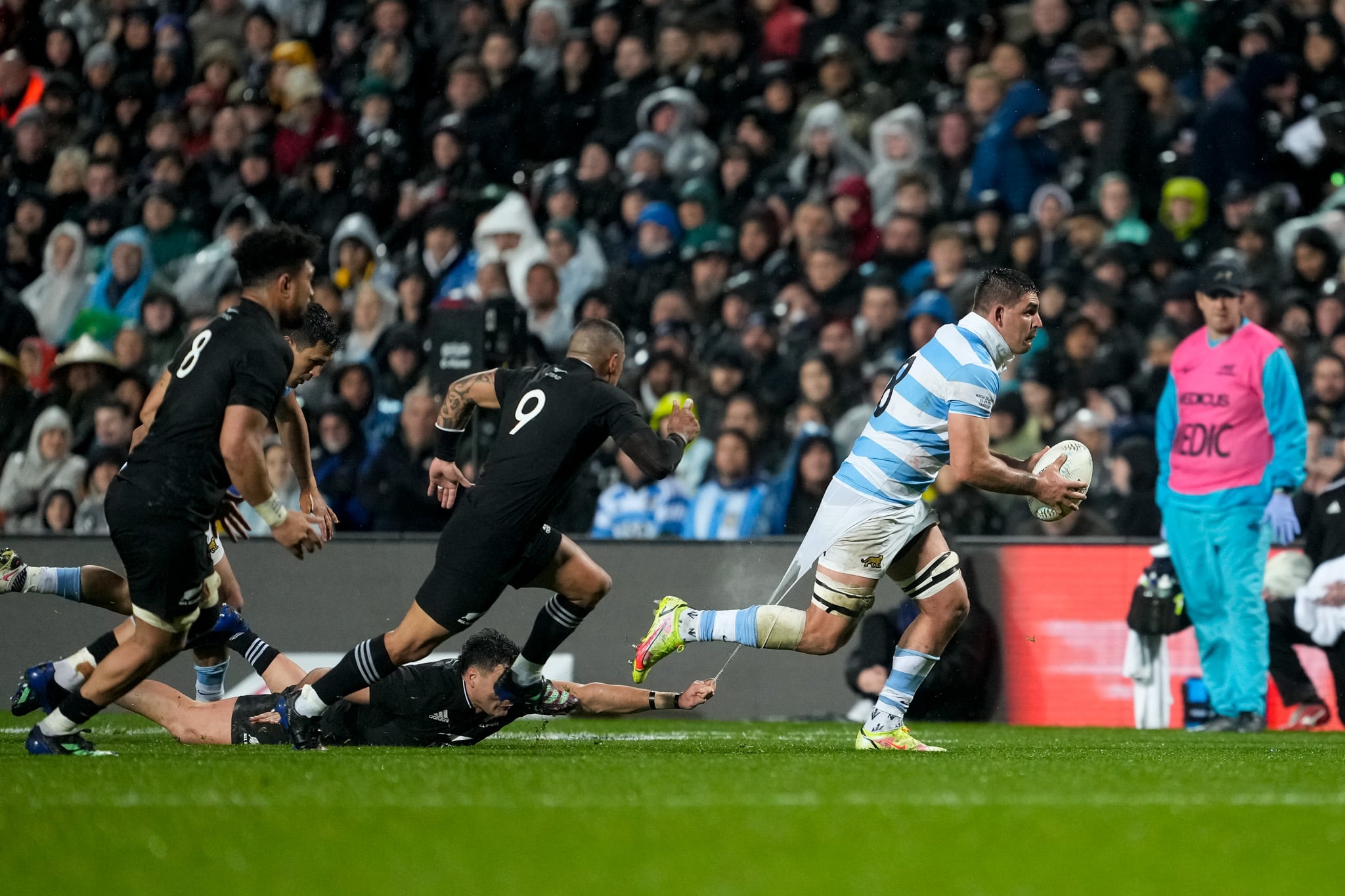 All Blacks superaron ampliamente a Los Pumas, en Nueva Zelanda, por una nueva fecha del Rugby Championship.