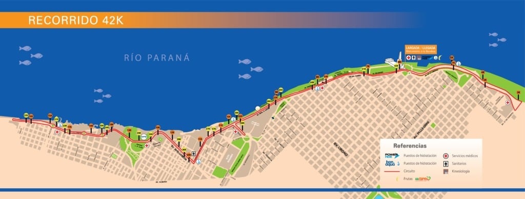 Cortes de tránsito por la maratón de Rosario