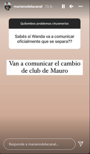 La respuesta del fan de Wanda a uno de sus seguidoores.