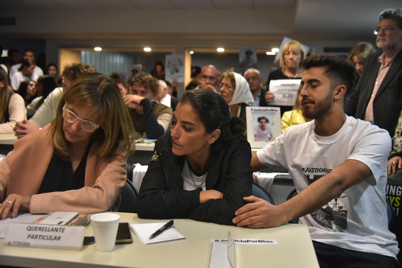 Momentos de la lectura de la sentencia por el crimen de Valentino Blas Correas. (Facundo Luque / La Voz)