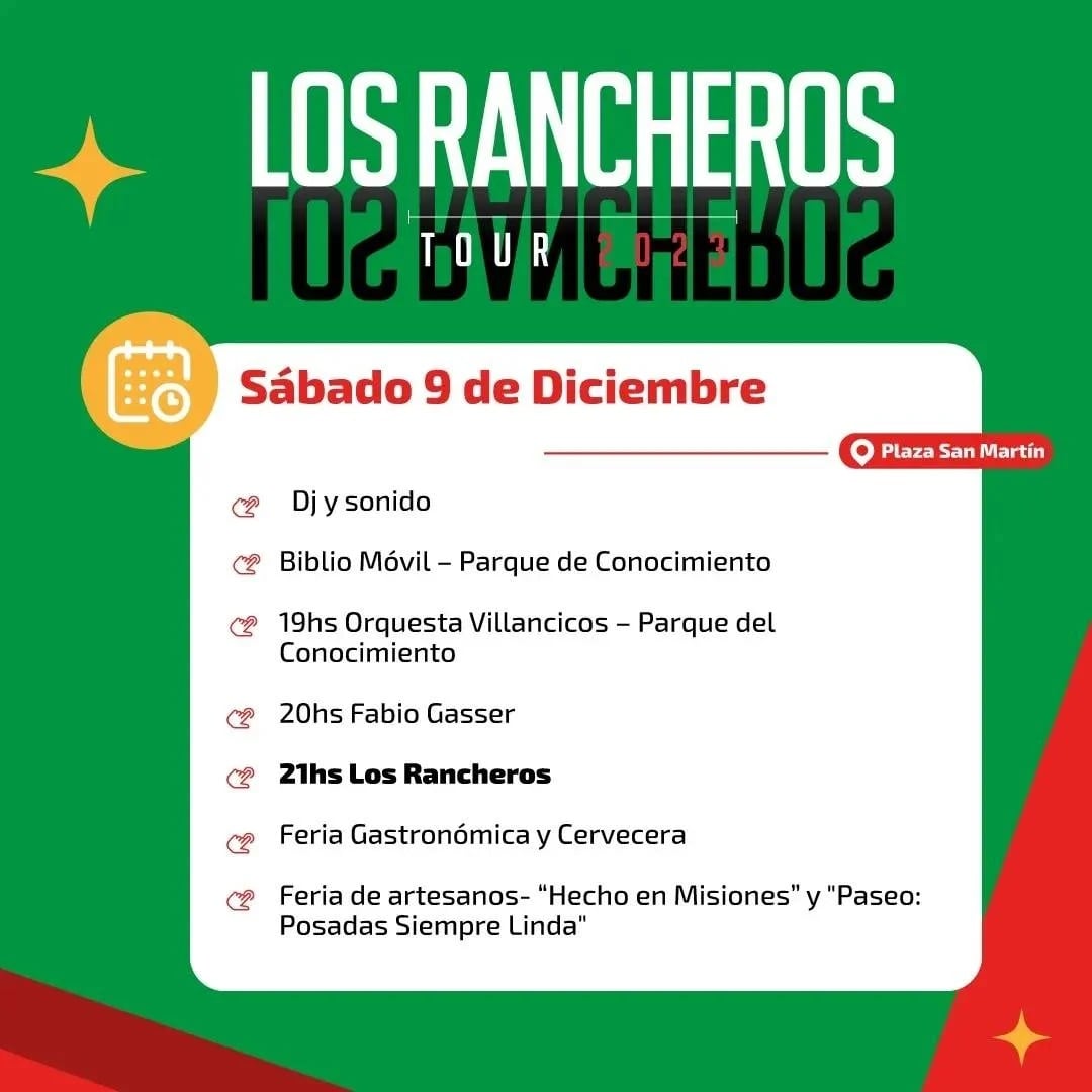 Posadas Mágica: esta noche Los Rancheros llegan a la plaza San Martín