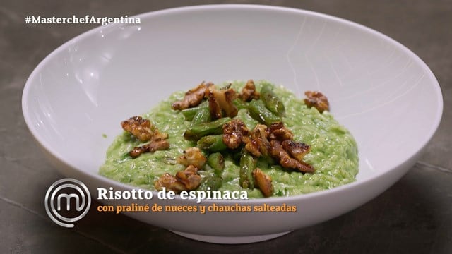 Rodrigo Salcedo preparó el mejor risotto de la noche y se lo dedicó a un compañero de MasterChef