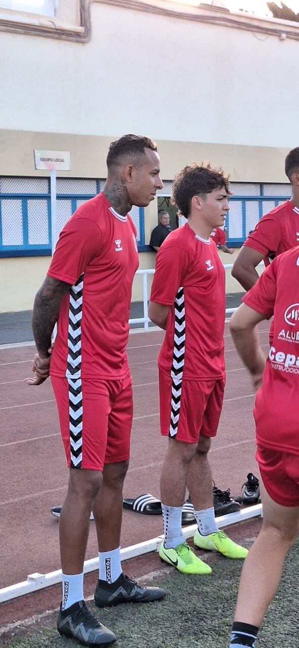 Sebastián Villa, entrenando en España.