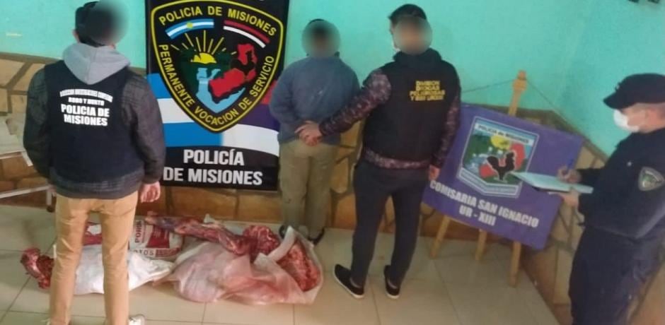 Cayó presunto cuatrero en San Ignacio.