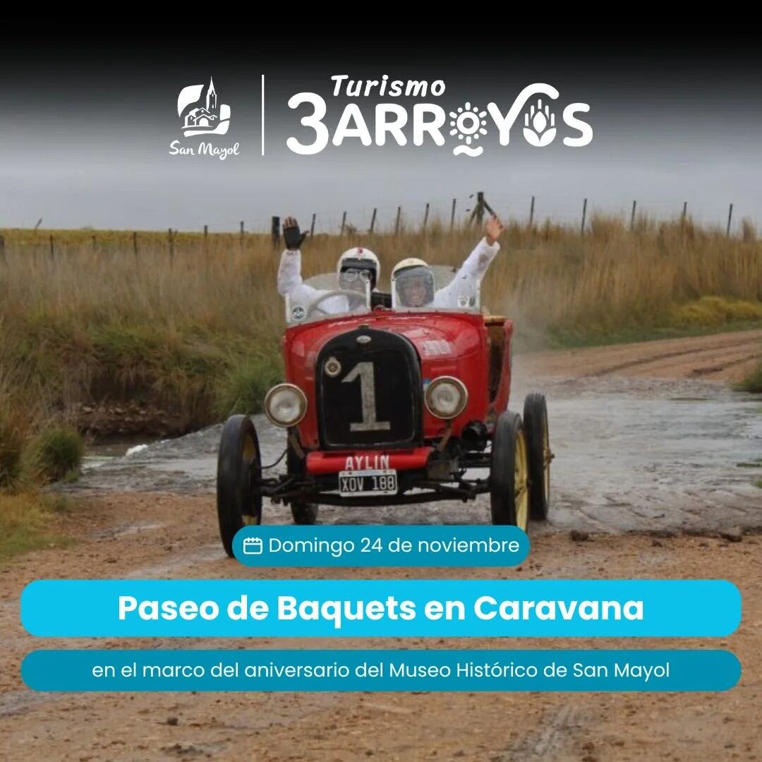 Paseo de Baquets en caravana en el aniversario del Museo Histórico de  San Mayol