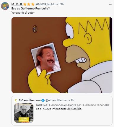 Las redes sociales explotaron al ver quién ganó la intendencia de Casilda: Guillermo Franchella.