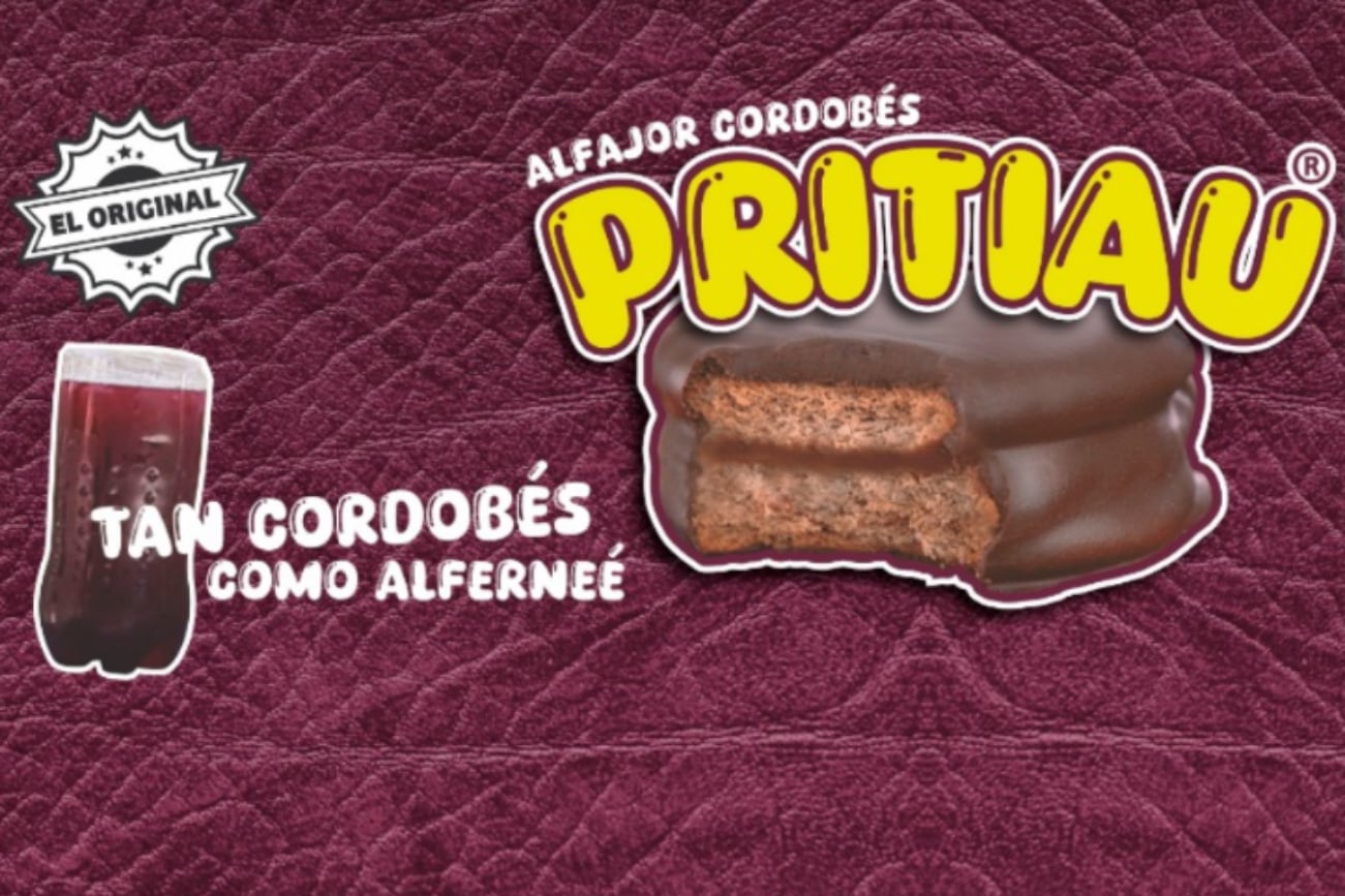 Un alfajor con gusto a vino con Pritty.