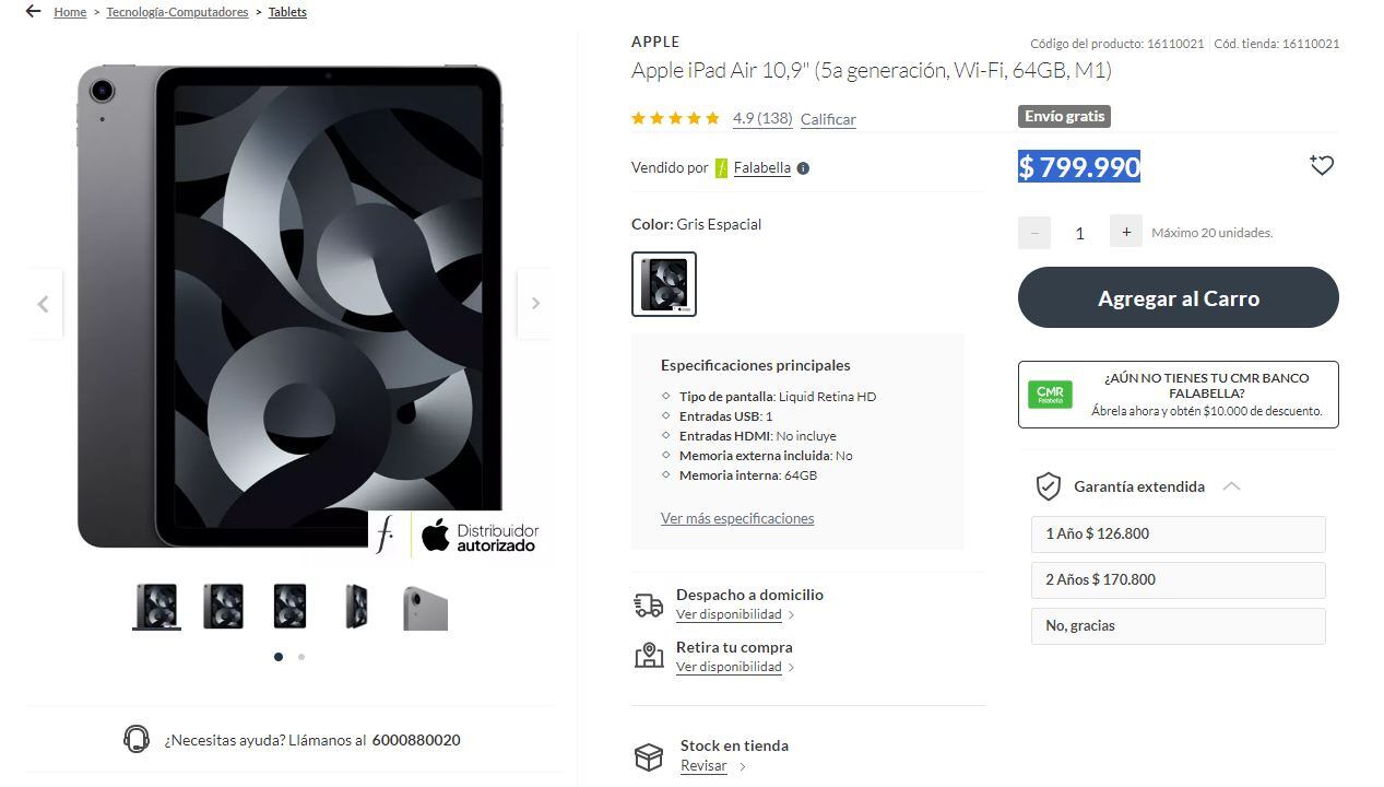 Esto es lo que vale un iPad en Chile.