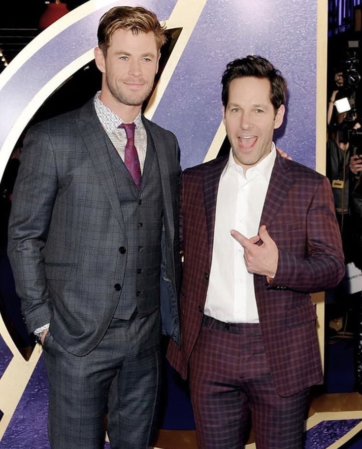 Chris Hemsworth y Paul Rudd.