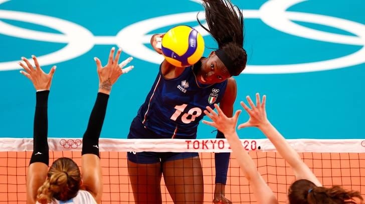 Paola Egonu, la mejor atacante del mundo, llevó a Italia a quedarse con el primer set ante Las Panteras.