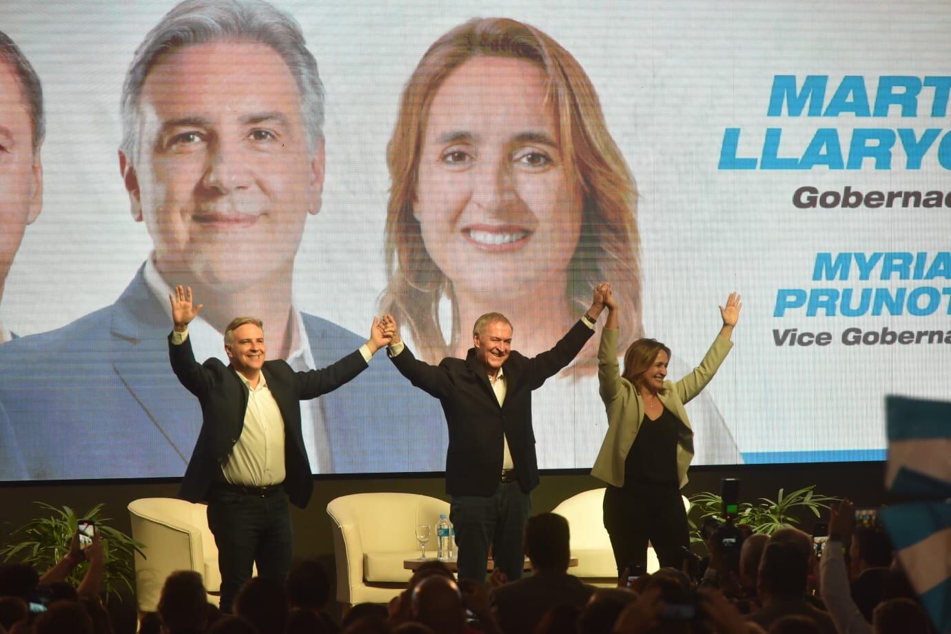 El oficialismo lanza su campaña, en un acto para toda la dirigencia de Hacemos Unidos por Córdoba. Hablarán el candidato Martín Llaryora; su compañera de fórmula Myrian Prunotto y cerrará el gobernador Juan Schiaretti. (La Voz / Facundo Luque)