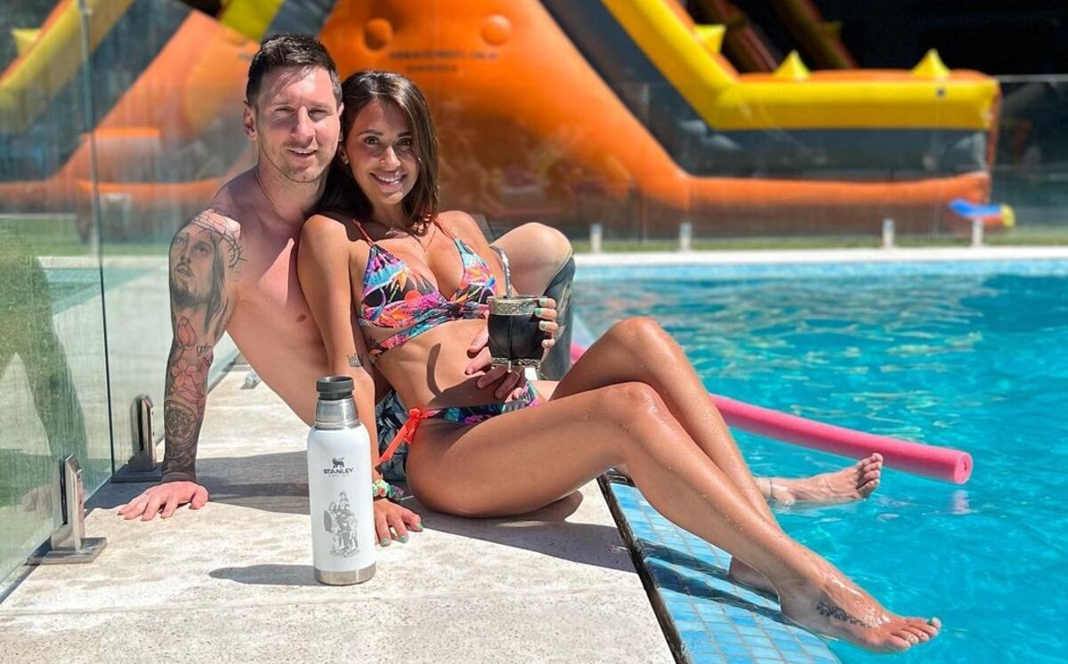 Antonela Roccuzzo publicó postales del “paraíso” junto a Lionel Messi en Bahamas
