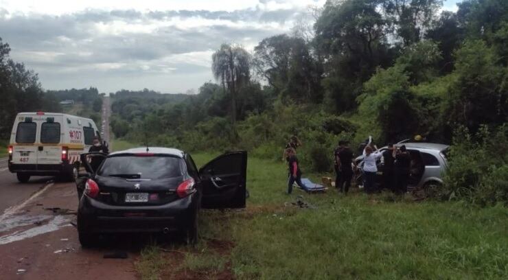 Eldorado: violento accidente vial sobre la Ruta 12.