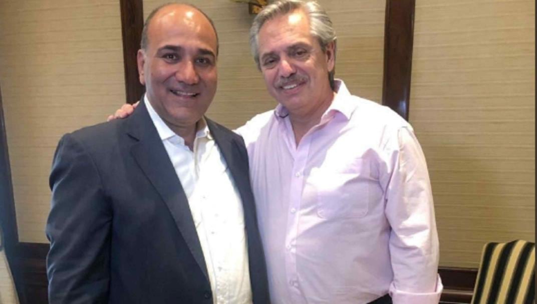 Juan Manzur y Alberto Fernández. (Twitter @JuanManzurOK)