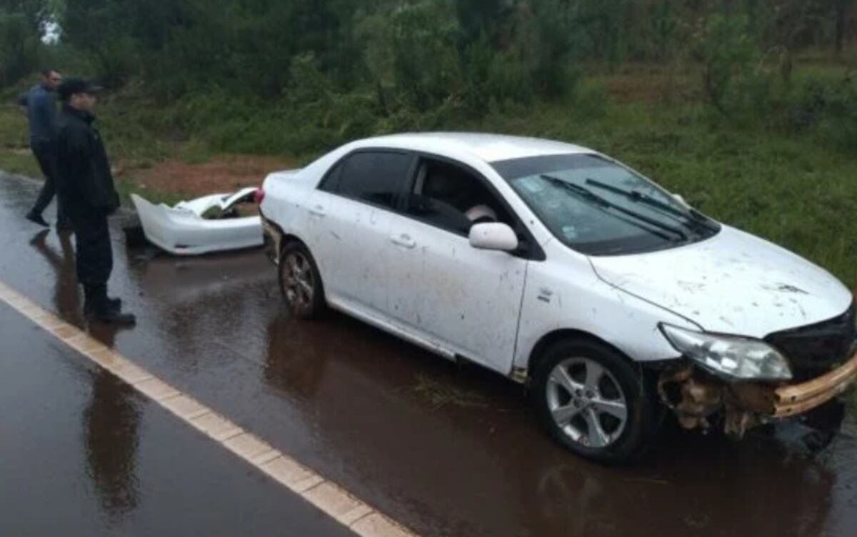 Accidente vial en San Pedro: un automóvil despistó