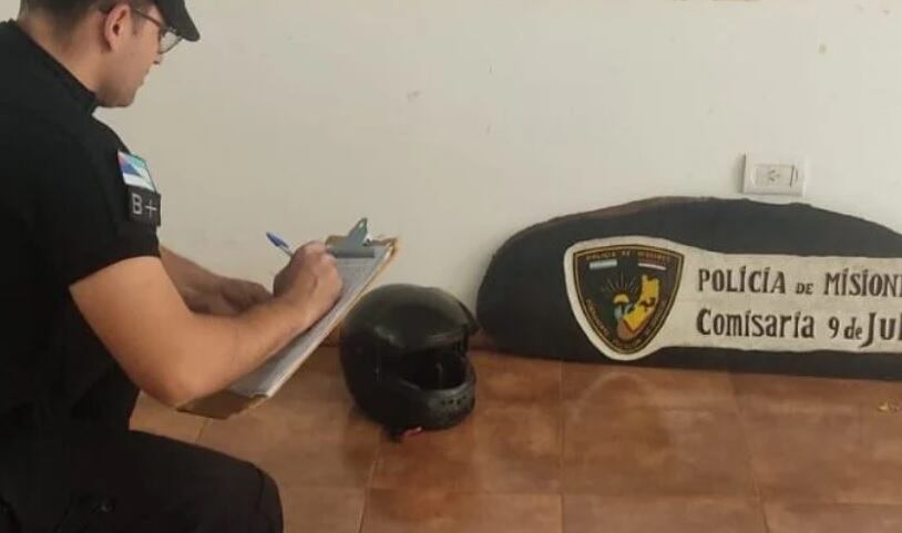 9 de Julio: violento le asestó un golpe con u casco de moto en la cabeza a su pareja.