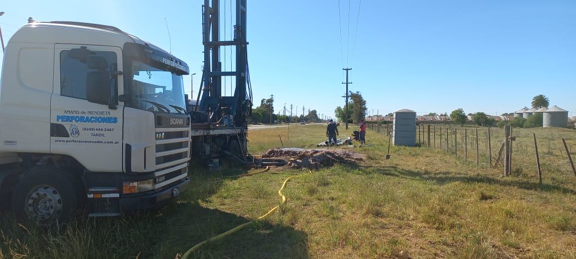 Comenzó la perforación de uno de los pozos de agua licitados a través del financiamiento del DIPAC