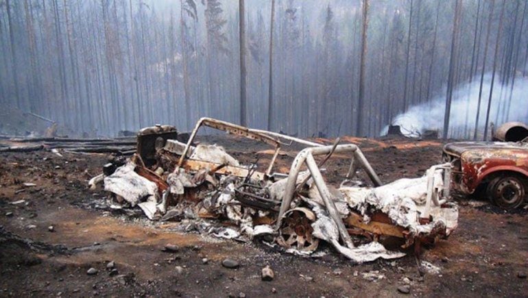 Las llamas están controladas, pero destruyeron todo a su paso