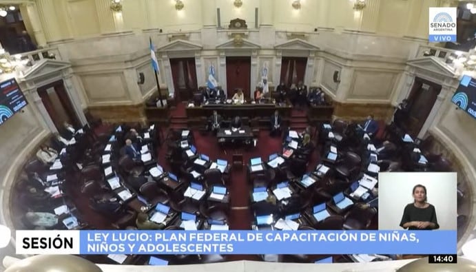 El Senado sancionó la Ley Lucio.