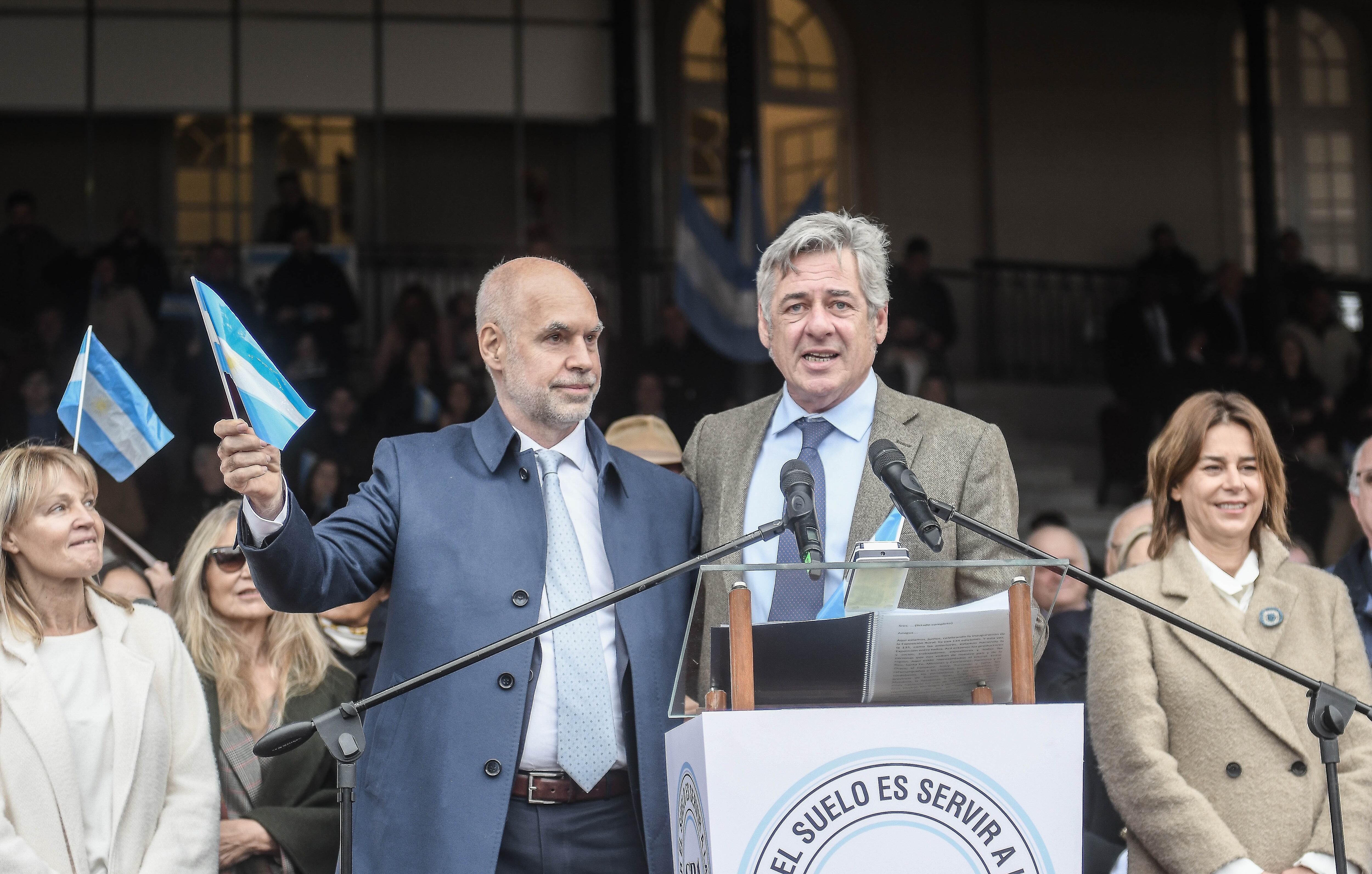 Horacio Rodríguez Larreta en La Rural. Foto: Federico López Claro.