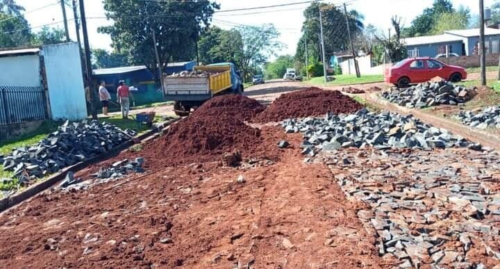 Obras en barrios de la ciudad.