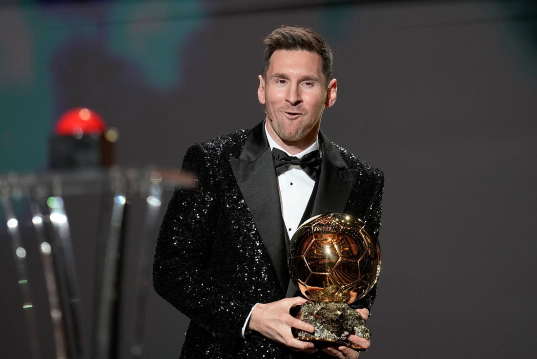 Lionel Messi, inalcanzable ganador del Balón de Oro. (AP)