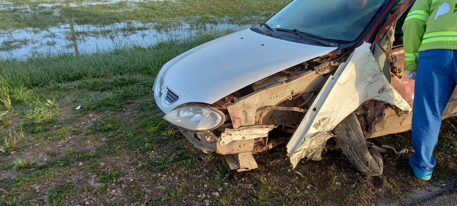 Choque en el Km 280 de la Ruta 3 sin heridos