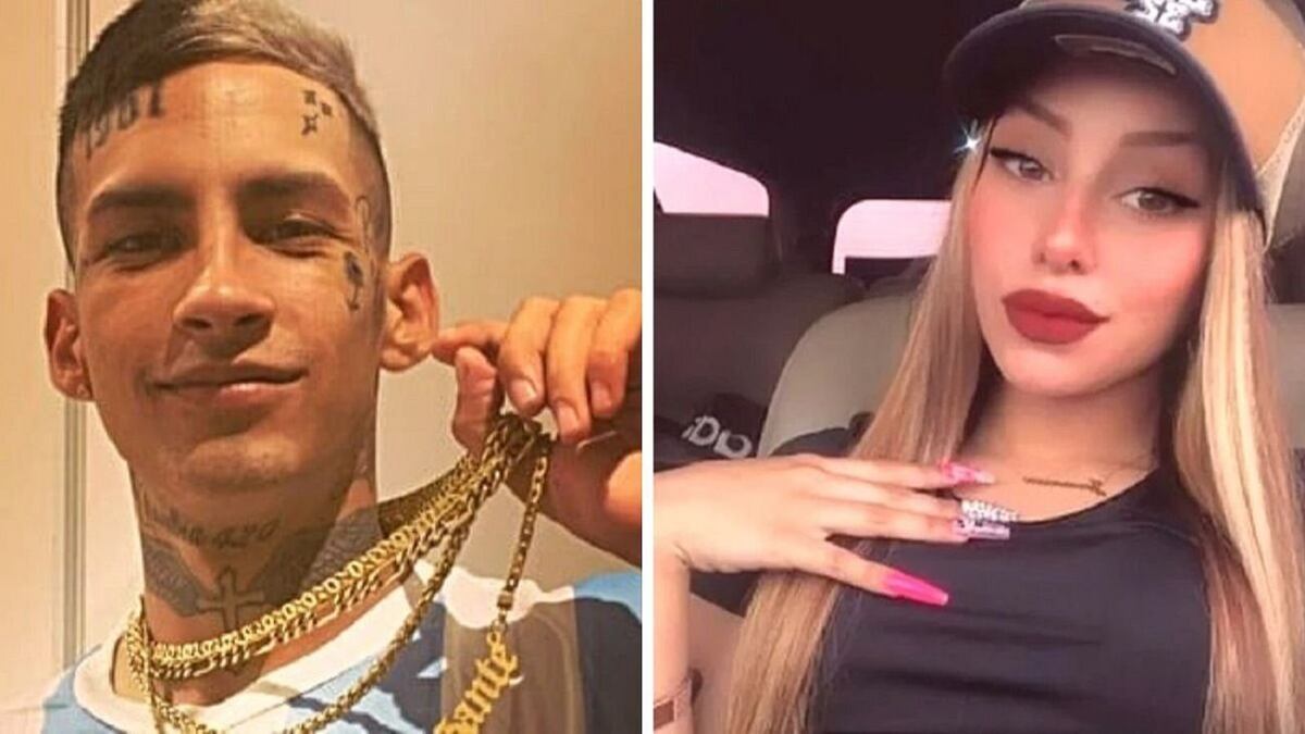 Casi chocan a L-Gante y a su novia Tamara Báez