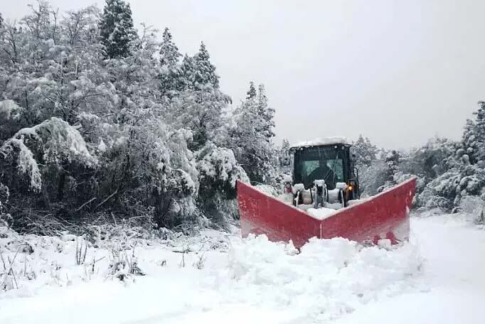 Nieve. En Bariloche.