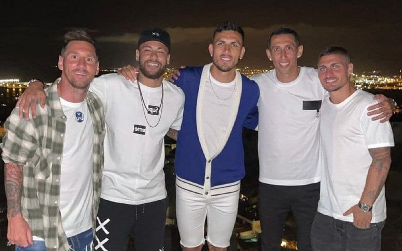 Messi habló de la foto con jugadores del PSG