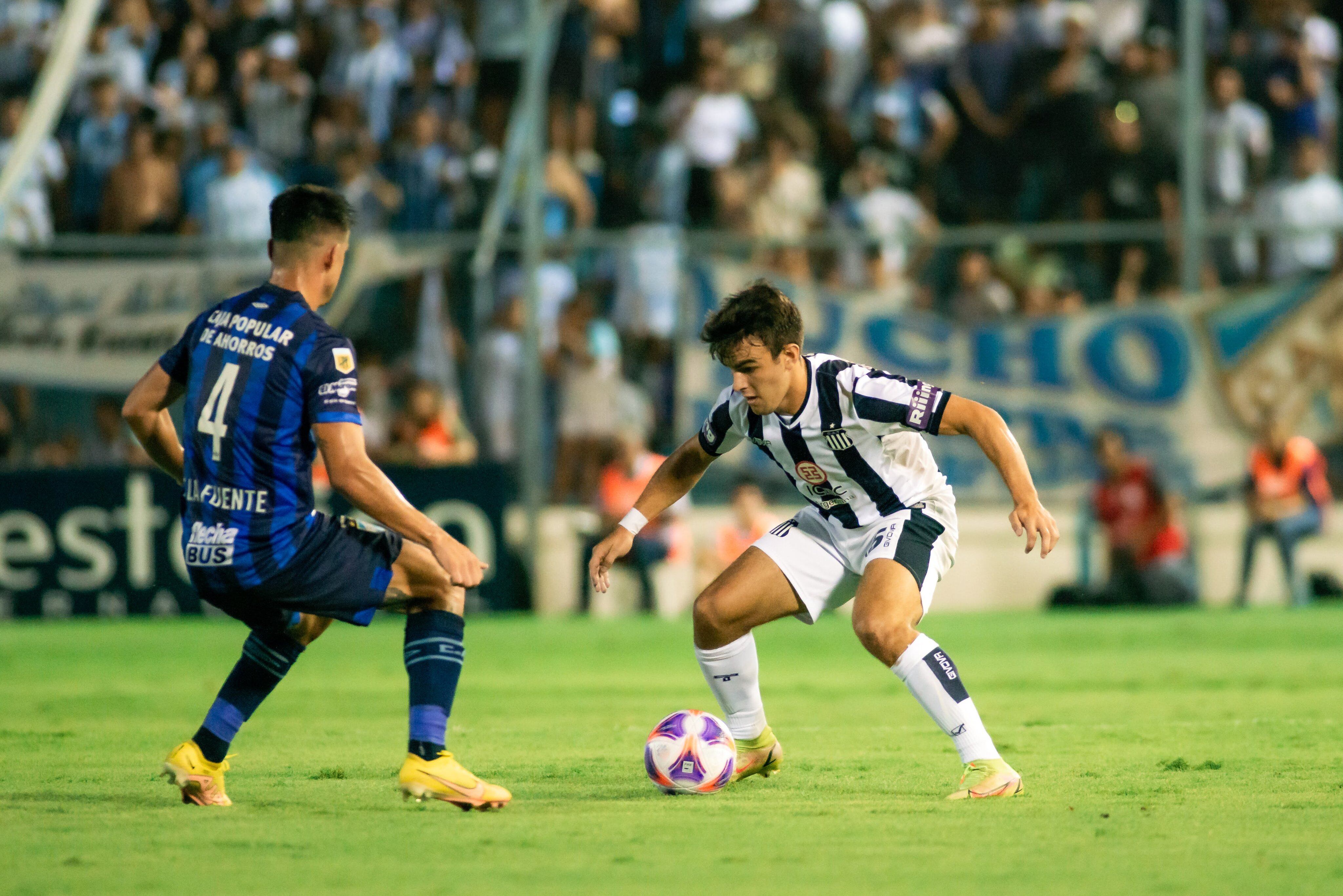 Valentín Depietri, volante ofensivo de Talleres, en el partido frente a Atlético de Tucumán. (Prensa Talleres)